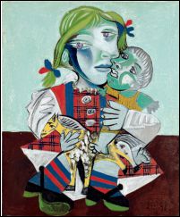 Maya a la poupee et au cheval, 1938, Picasso.jpg