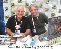 David Brin si Ioan Big (SDCC 2013).jpg